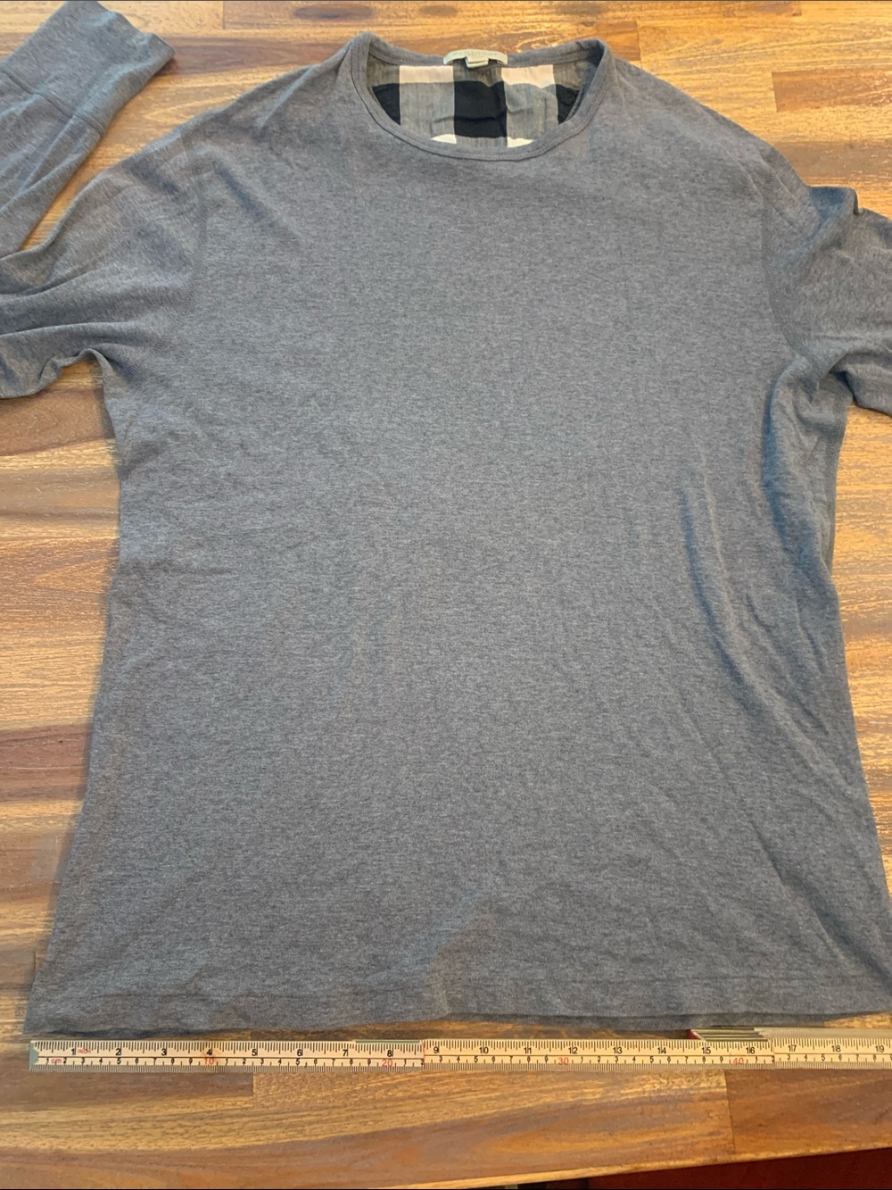 Burberry Brit long sleeve grey shirt with elbow accents. Men’s medium. - Picture 7 of 11